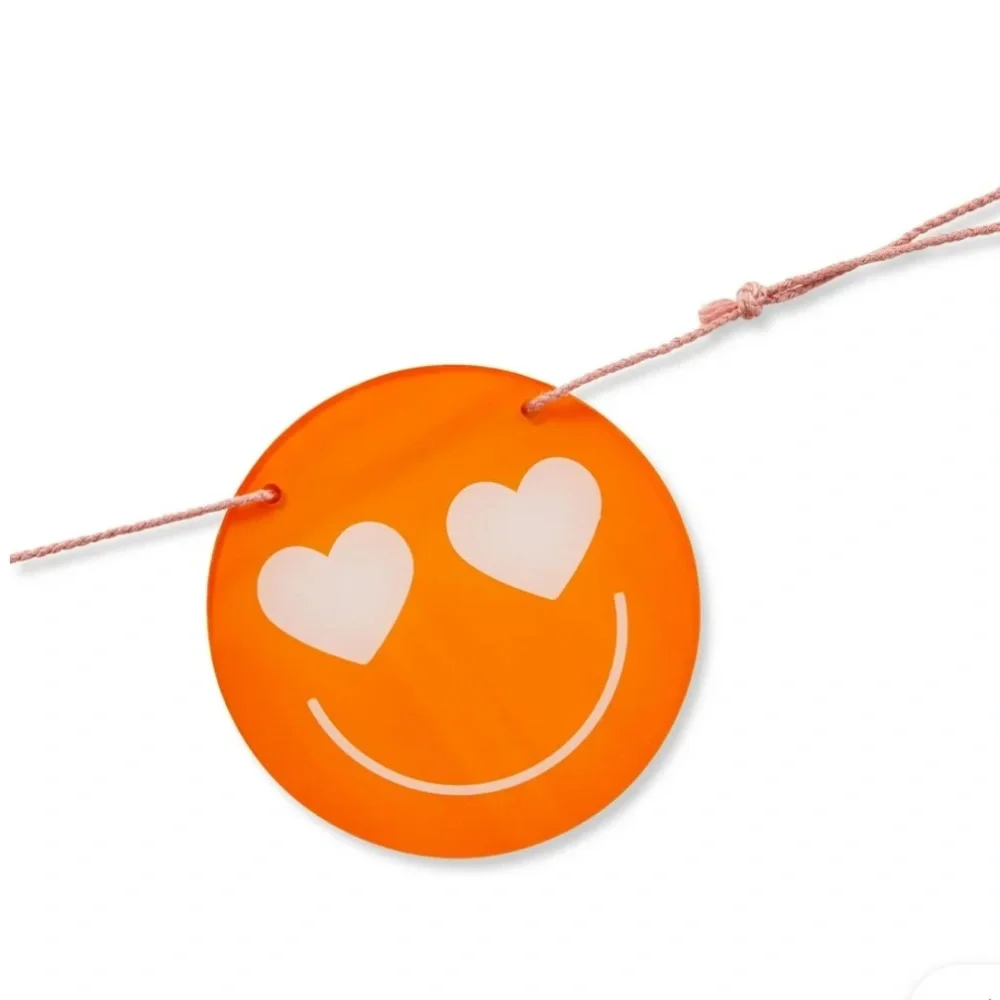 Valentine's Day Smiley Face Garland by Celebrate It NWT